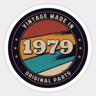 Vintage, Made in 1979 Retro Badge Sticker